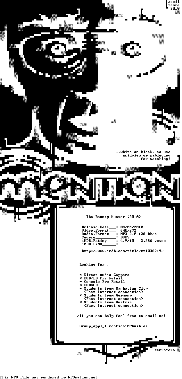 Image The Bounty Hunter (2010) R5linexvid-mention
