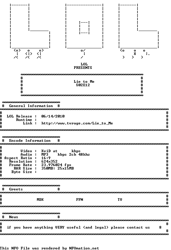 Lie to Me S02E12 HDTV XviD-LOL