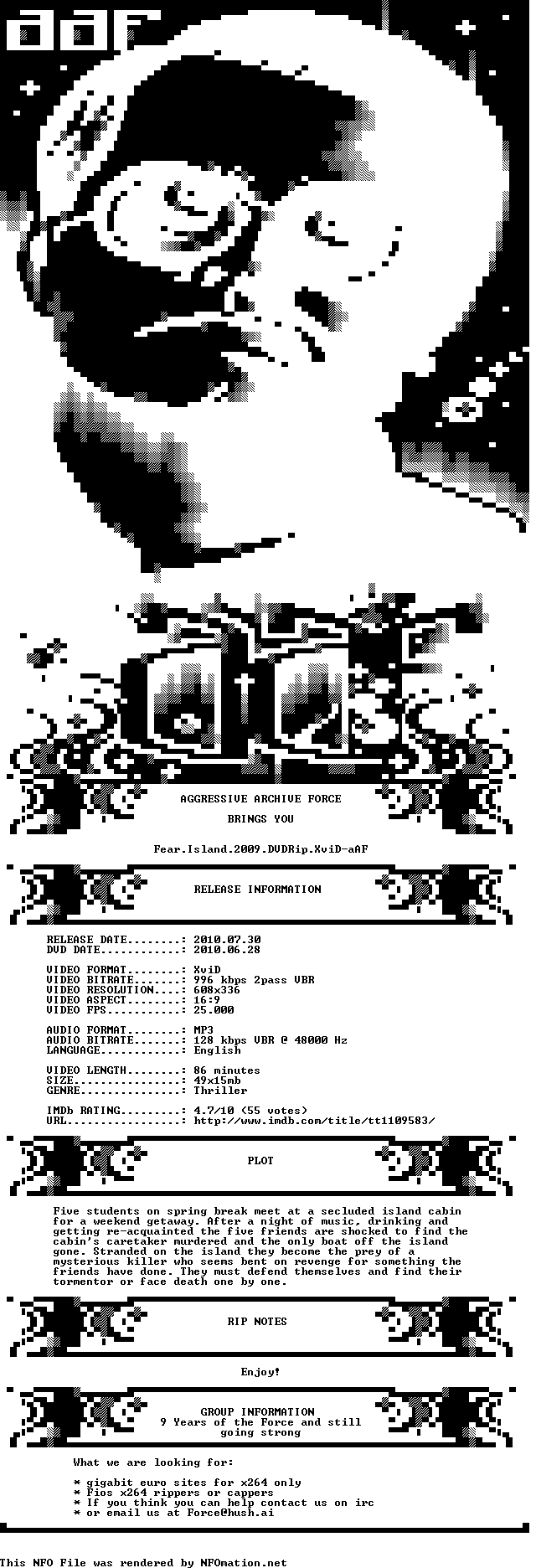 http://nfomation.net/nfo.white/1280525061.aaf-fear.island.2009.dvdrip.nfo.png?v=1