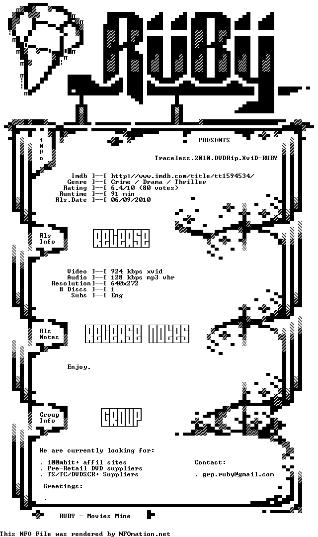 http://nfomation.net/nfo.white/1283797327.ruby-traceless.nfo.png?v=1