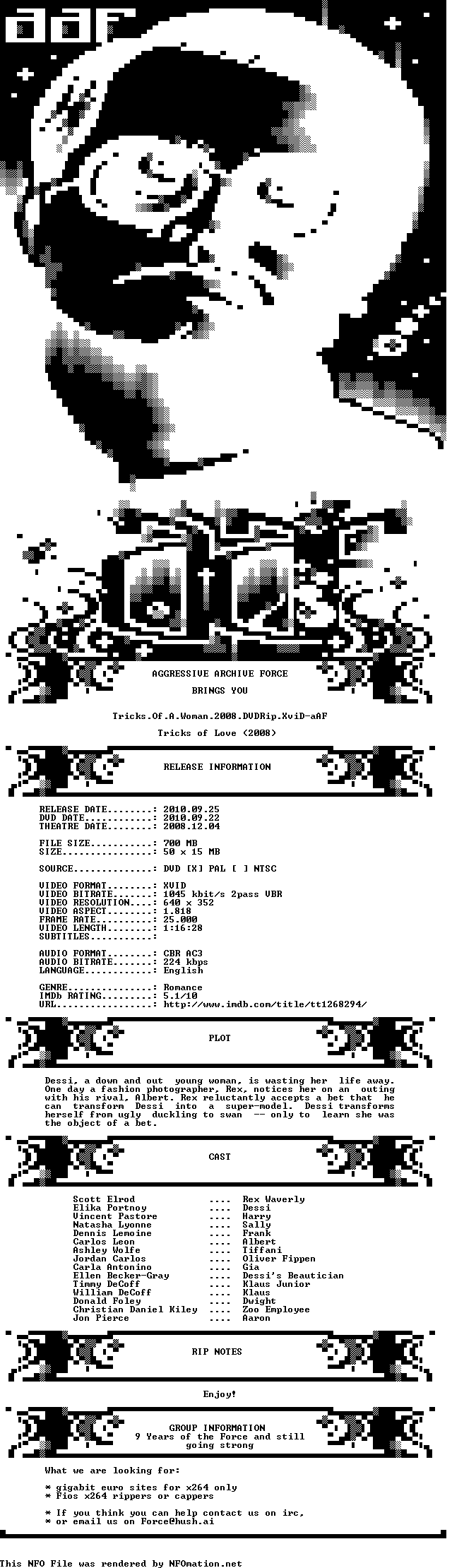Tricks Of A Woman 2008 DVDRip XviD-aAF