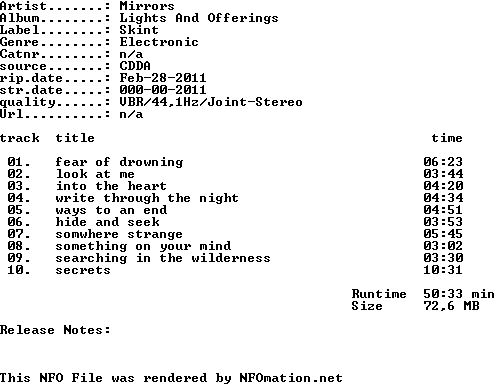 Mirrors-Lights_and_Offerings-2011-JUST | OneDDL - Rapidshare, netload ...