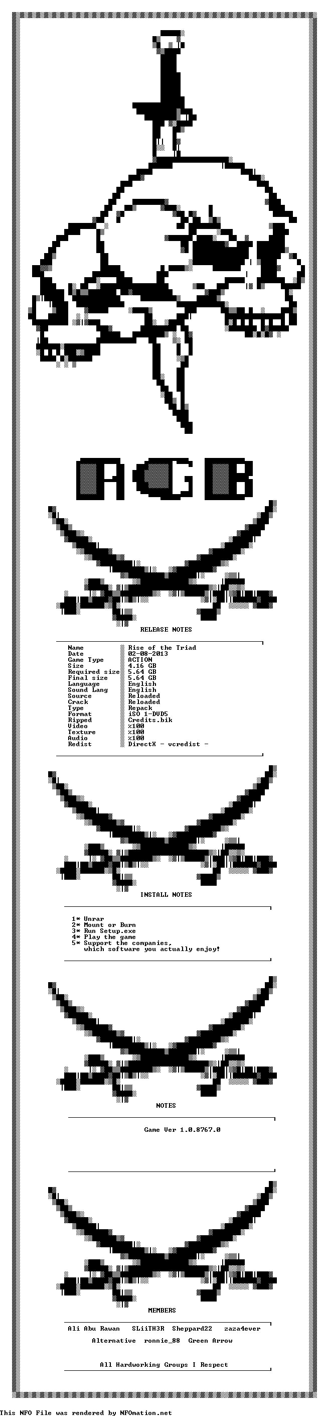 1375401036.AGB.nfo Rise of the Triad   Download Free,Link Torrent Fast!