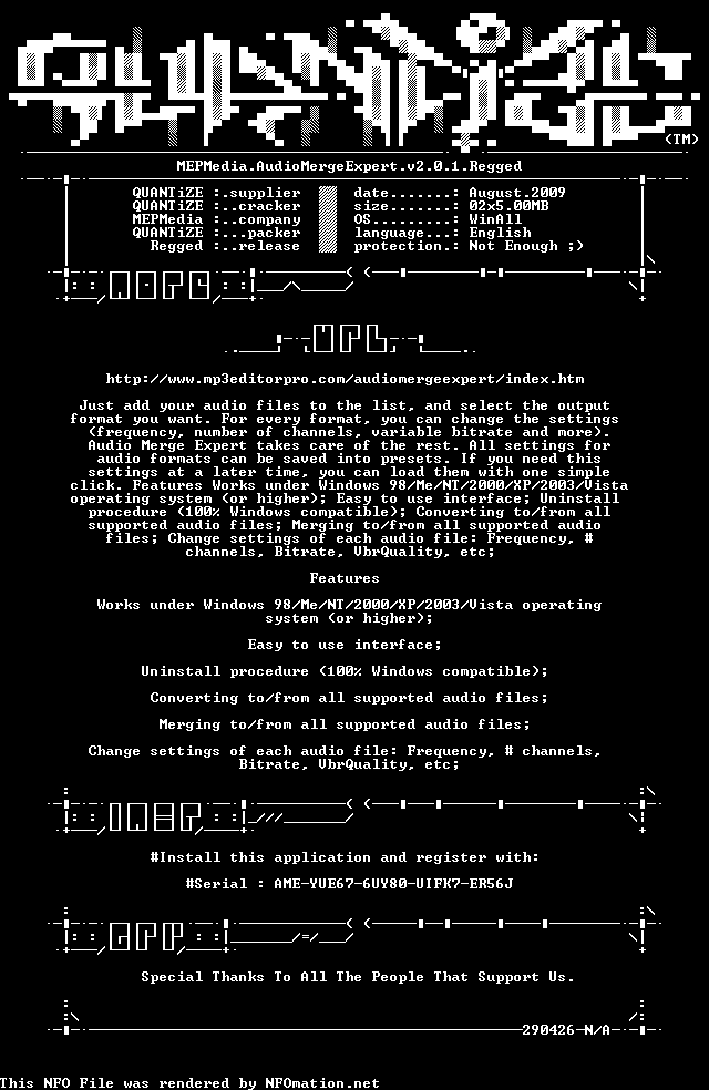 quantize.nfo rendered as an image