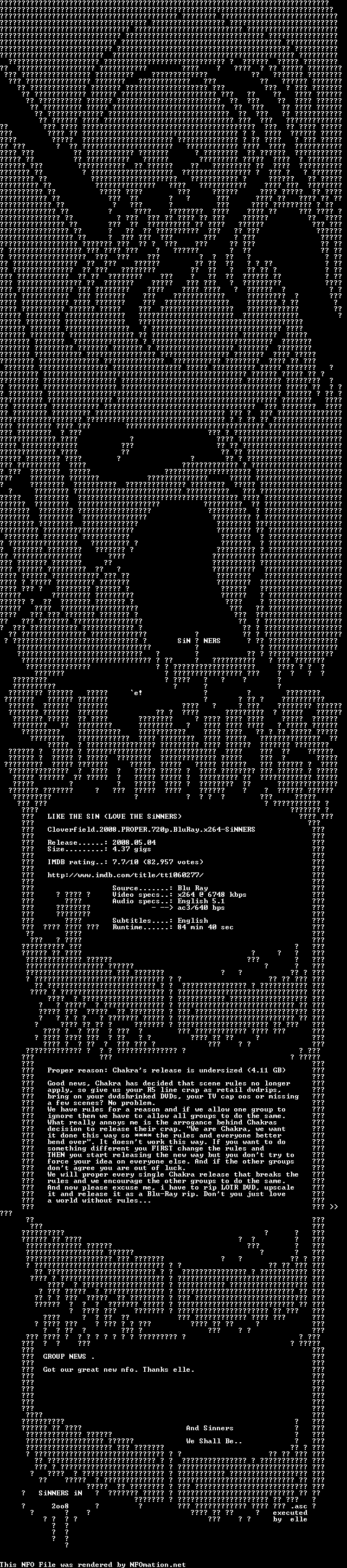 clov-sinners.nfo rendered as an image