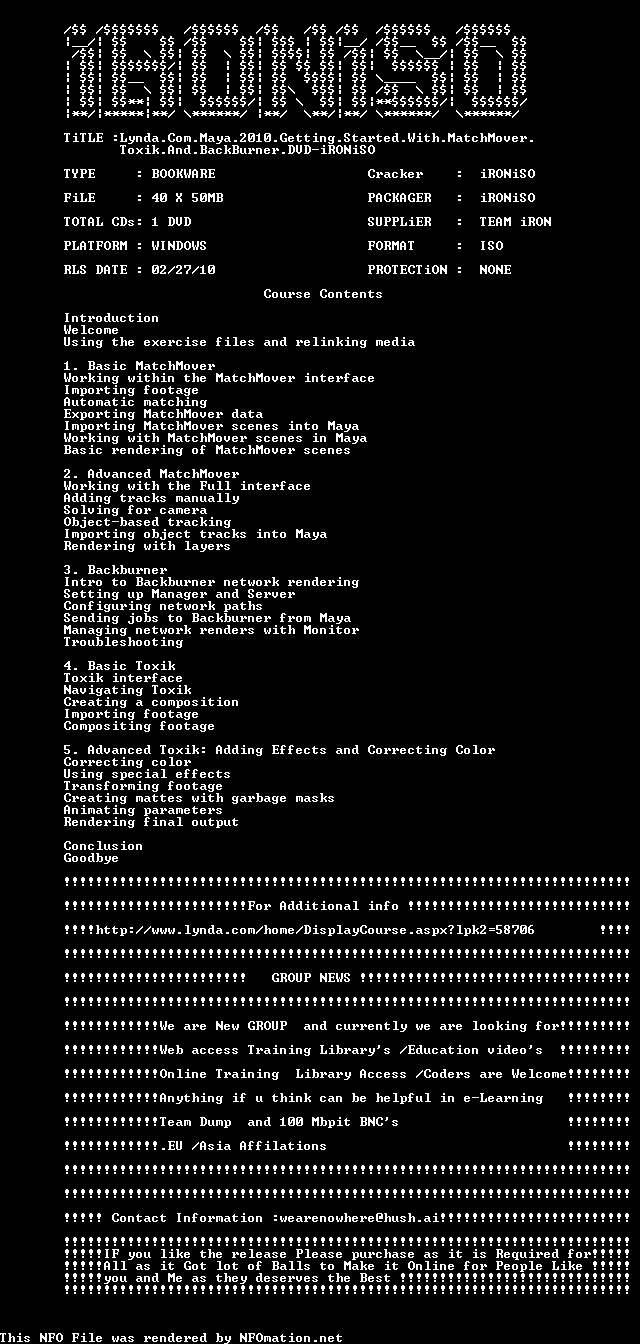 ironiso.nfo rendered as an image