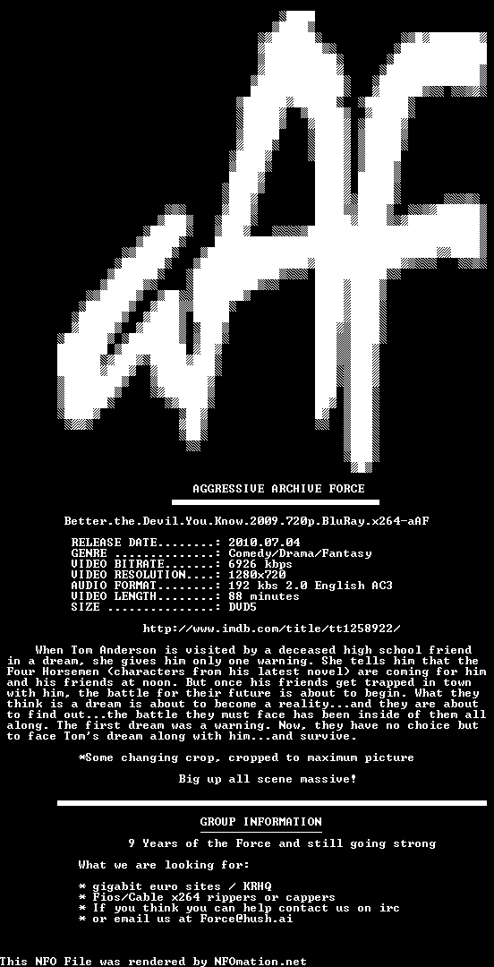 aaf-btdyk.2009.720p.nfo rendered as an image