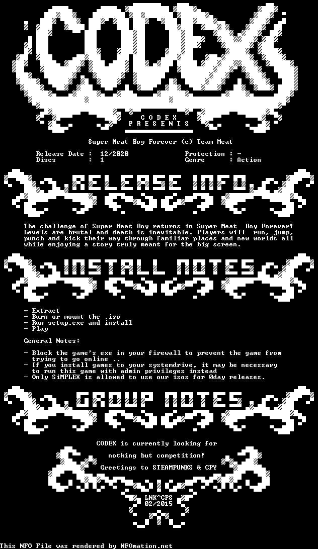 codex.nfo rendered as an image