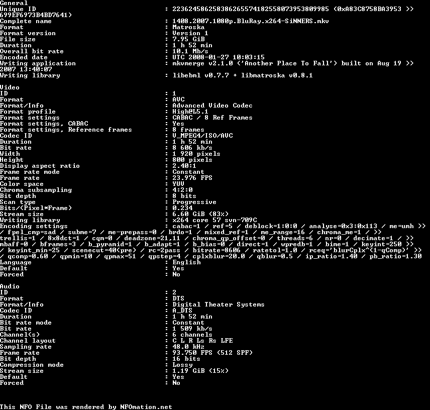 1408.2007.1080p.BluRay.x264-SiNNERS.nfo rendered as an image