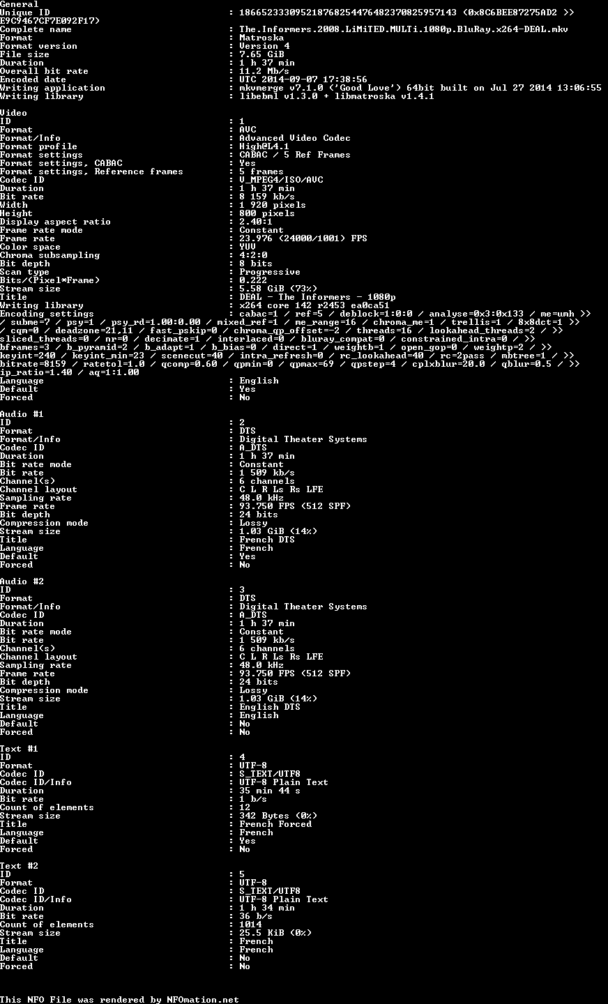 The.Informers.2008.LiMiTED.MULTi.1080p.BluRay.x264-DEAL.nfo rendered as an image