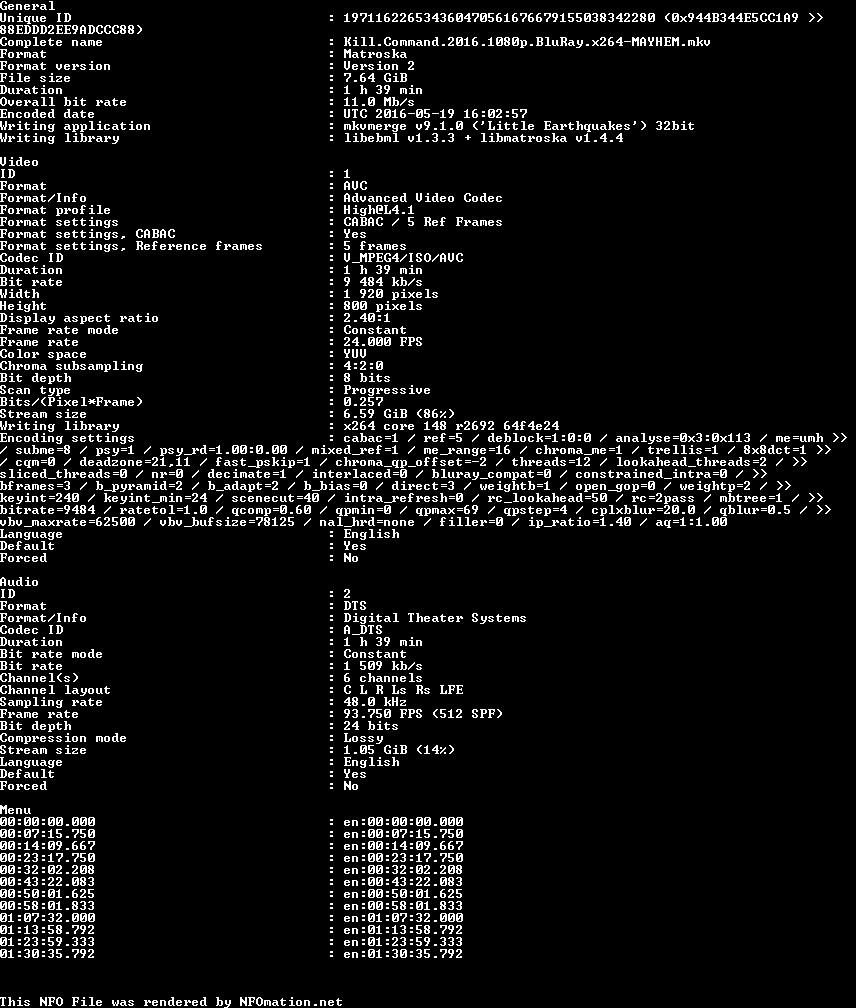 Kill.Command.2016.1080p.BluRay.x264-MAYHEM.nfo rendered as an image