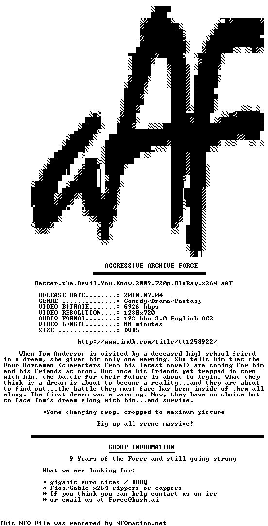 aaf-btdyk.2009.720p.nfo rendered as an image