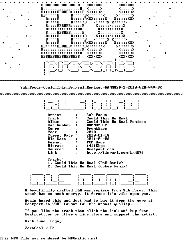 Sub_Focus-Could_This_Be_Real_Remixes-RAMM82D-2-2010-WEB-WAV-BX.nfo rendered as an image