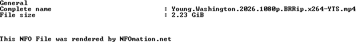 Young.Washington.2026.1080p.BRRip.x264-YTS.nfo rendered as an image